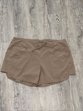 Women’s Taupe Drawstring Active Shorts